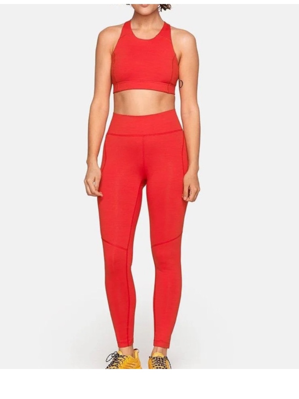 Outdoor Voices Yoga Rec Red High Rise Leggings Size S